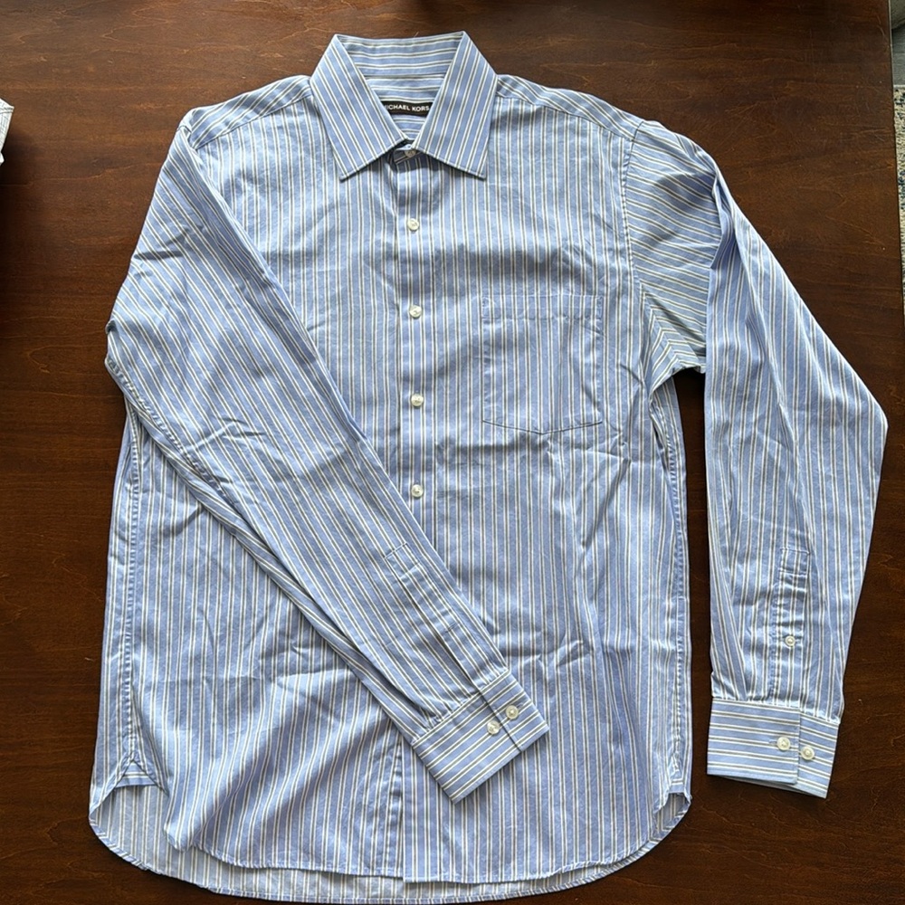 Michael Kors Men’s Long Sleeve Button Down Shirt